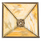 Meyda Lighting Ducks in Flight 16" Antique Copper Frame With Beige Shade Glass