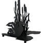 Meyda Lighting Ducks in Flight 21" 2-Light Table Lamp With Purple Blue Art Shade Glass and Highlighted Base