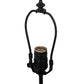 Meyda Lighting Ducks in Flight 21" 2-Light Table Lamp With Purple Blue Art Shade Glass and Highlighted Base