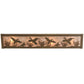 Meyda Lighting Ducks in Flight 24" 4-Light Antique Copper Vanity Light With Silver Mica Shade Glass