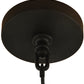 Meyda Lighting Ducks in Flight 24" 4-Light Oil Rubbed Bronze Inverted Pendant Light With Statuario Idalight Shade