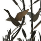 Meyda Lighting Ducks in Flight 24" 4-Light Oil Rubbed Bronze Inverted Pendant Light With Statuario Idalight Shade