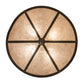 Meyda Lighting Ducks in Flight 24" 4-Light Oil Rubbed Bronze Semi-flush Mount Light With Silver Mica Shade Glass