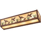 Meyda Lighting Ducks in Flight 24" 4-Light Rust & Green Accents Vanity Light With Bottacino Idalight Frosted Shade