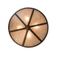 Meyda Lighting Ducks in Flight 24" 4-Light Timeless Bronze Inverted Pendant Light With Silver Mica Shade Glass