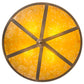 Meyda Lighting Ducks in Flight 32133 24" 4-Light Antique Copper Inverted Pendant Light With Amber Mica Shade Glass