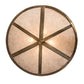 Meyda Lighting Ducks in Flight 36" 4-Light Antique Copper Inverted Pendant Light With Silver Mica Shade Glass