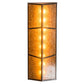 Meyda Lighting Ducks in Flight 48" 12-Light Dark Burnished Antique Copper Inverted Island Pendant Light With Amber Mica Shade Glass
