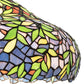 Meyda Lighting Duffner & Kimberly Laburnum 26" 2-Light Mahogany Bronze Table Lamp With Multi-Colored Stained Shade Glass