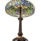 Meyda Lighting Duffner & Kimberly Laburnum 28" Mahogany Bronze Table Lamp With Mulit-Colored Shade Glass