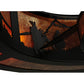 Meyda Lighting Duke 45" 11-Light Textured Black Chandelier With Amber Mica Shade Glass and Fan