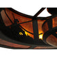 Meyda Lighting Duke 45" 11-Light Textured Black Chandelier With Amber Mica Shade Glass and Fan