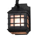Meyda Lighting Dumas 6" Smoke Wall Sconce With Silver Mica Shade Glass