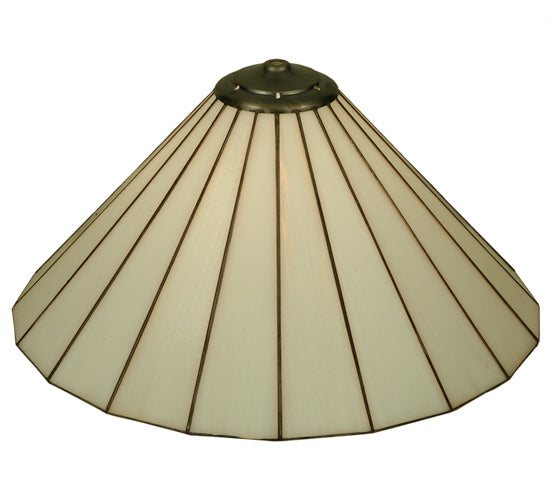 Meyda Lighting Duncan 18"W x 9"H White Shade