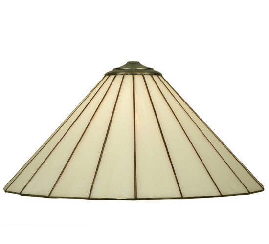 Meyda Lighting Duncan 18"W x 9"H White Shade