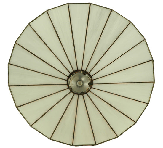 Meyda Lighting Duncan 18"W x 9"H White Shade