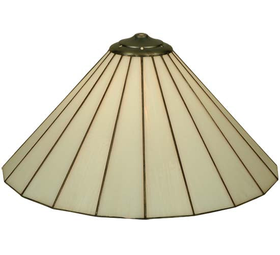 Meyda Lighting Duncan 18"W x 9"H White Shade
