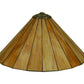 Meyda Lighting Duncan 27" Mahogany Bronze Table Lamp With Beige Shade Glass