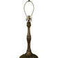 Meyda Lighting Duncan 27" Mahogany Bronze Table Lamp With White Shade Glass