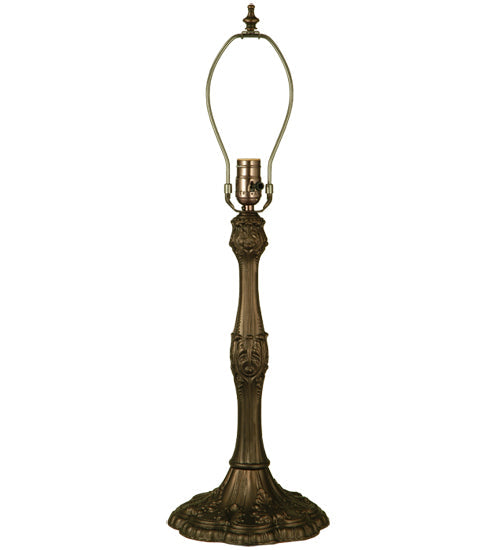 Meyda Lighting Duncan 27" Mahogany Bronze Table Lamp With White Shade Glass