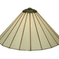 Meyda Lighting Duncan 27" Mahogany Bronze Table Lamp With White Shade Glass