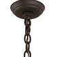 Meyda Lighting Durango 22" 6-Light Oil Rubbed Bronze Chandelier With Clear Shade Glass