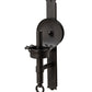 Meyda Lighting Durango 5" Wrought Iron Wall Sconce With Clear Shade Glass