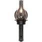 Meyda Lighting Durango 5" Wrought Iron Wall Sconce With Clear Shade Glass