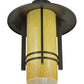 Meyda Lighting Durrant 16" LED Timeless Bronze Pendant Light With Tawnyrock Idalight Shade Glass