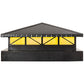 Meyda Lighting Durrant 34" LED Craftsman Brown Outdoor Pier Mount Light With Tawnyrock Idalight Shade