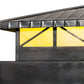 Meyda Lighting Durrant 34" LED Craftsman Brown Outdoor Pier Mount Light With Tawnyrock Idalight Shade
