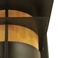 Meyda Lighting Durrant 8" LED Timeless Bronze Wall Sconce With Tawnyrock Idalight Shade Glass