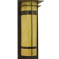 Meyda Lighting Durrant 8" LED Timeless Bronze Wall Sconce With Tawnyrock Idalight Shade Glass