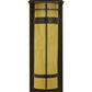 Meyda Lighting Durrant 8" LED Timeless Bronze Wall Sconce With Tawnyrock Idalight Shade Glass