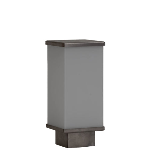 Meyda Lighting Duvall 8" Brushed Stainless Steel Frame With White Flash Shade Glass