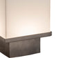 Meyda Lighting Duvall 8" Brushed Stainless Steel Frame With White Flash Shade Glass