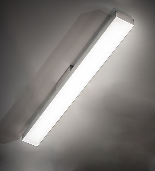 Meyda Lighting E4 29" LED Raw Aluminum Embedded Wall Luminaire Flush Mount Light With White Statuario Idalight Shade