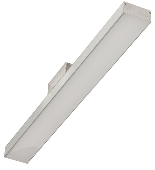 Meyda Lighting E4 29" LED Raw Aluminum Embedded Wall Luminaire Flush Mount Light With White Statuario Idalight Shade