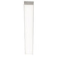 Meyda Lighting E4 29" LED Raw Aluminum Embedded Wall Luminaire Flush Mount Light With White Statuario Idalight Shade