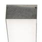 Meyda Lighting E4 29" LED Raw Aluminum Embedded Wall Luminaire Flush Mount Light With White Statuario Idalight Shade