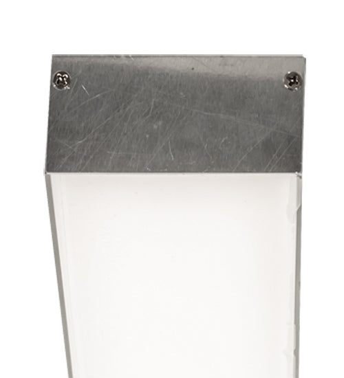 Meyda Lighting E4 29" LED Raw Aluminum Embedded Wall Luminaire Flush Mount Light With White Statuario Idalight Shade