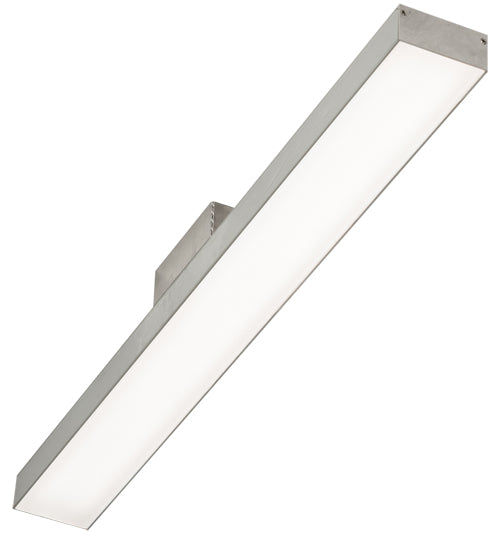Meyda Lighting E4 29" LED Raw Aluminum Embedded Wall Luminaire Flush Mount Light With White Statuario Idalight Shade