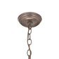 Meyda Lighting Ean 24" 9-Light 2-Tier Mahogany Bronze Chandelier With Ivory Faux Candlelight