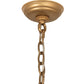 Meyda Lighting Ean 42" 12-Light 2-Tier Gold Metallic Chandelier With Ivory Faux Candlelight