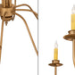 Meyda Lighting Ean 42" 12-Light 2-Tier Gold Metallic Chandelier With Ivory Faux Candlelight