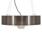 Meyda Lighting Earheart 36" LED Brushed Stainless Steel Pendant Light With White Statuario Idalight Shade