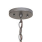 Meyda Lighting Easton 12" 3-Light Blackened Pewter Pendant Light With Ivory Faux Candlelight