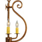 Meyda Lighting Easton 12" 3-Light Hanna Copper Easton Pendant Light With Ivory Faux Candlelight