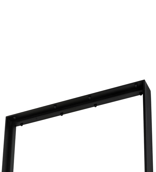 Meyda Lighting Echelon 24" LED Satin Black Wrought Iron Island Pendant Light With White Idalight Shade Glass