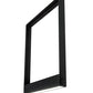 Meyda Lighting Echelon 24" LED Satin Black Wrought Iron Island Pendant Light With White Idalight Shade Glass